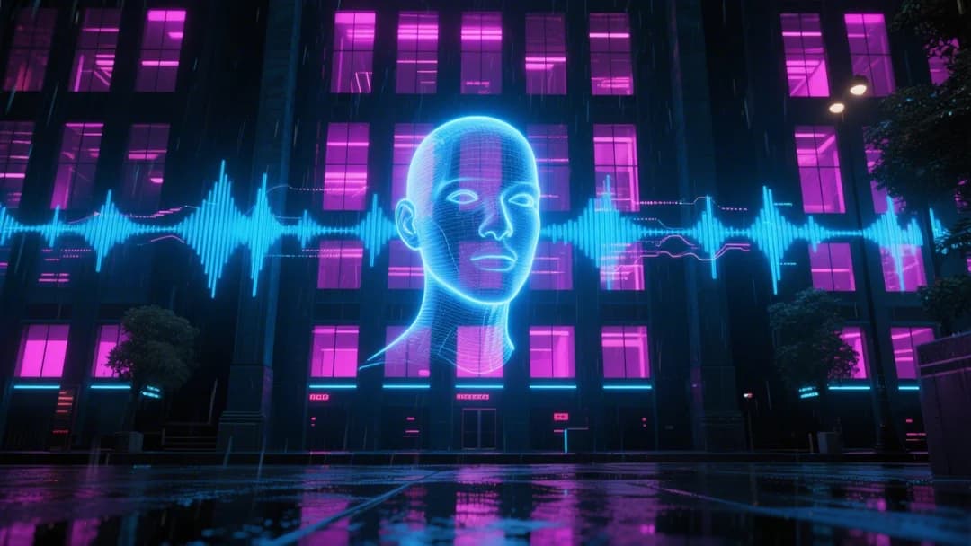 Diagrama mostrando el proceso de clonación de voz con IA