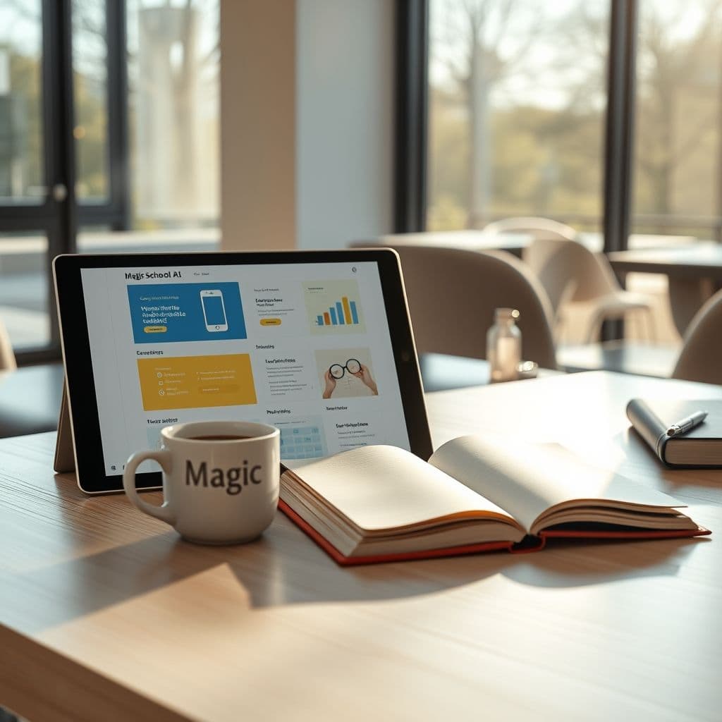 Interfaz de Magic School mostrando plantillas para docentes