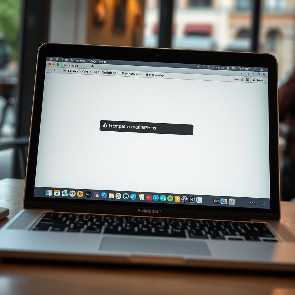 Ejemplo de interfaz de Pollinations con un prompt ingresado