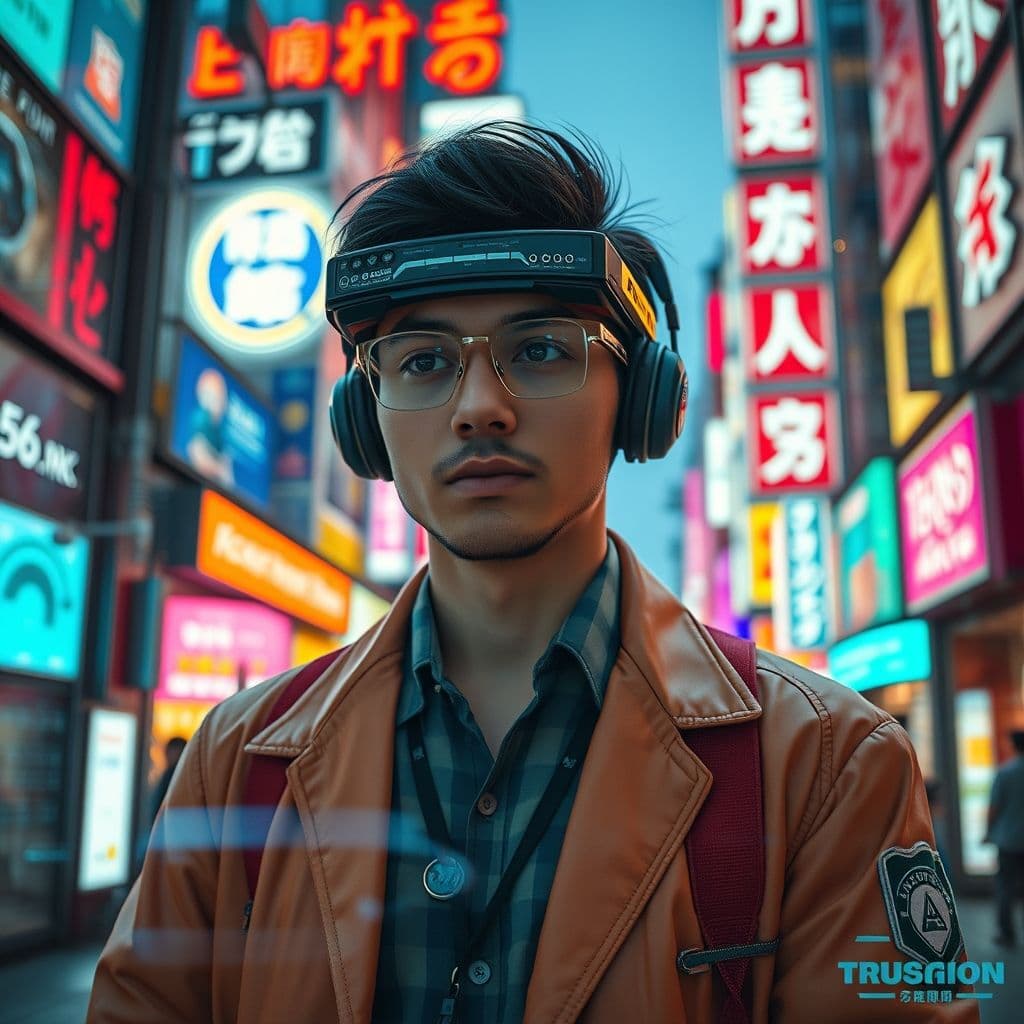 Persona utilizando múltiples herramientas de IA en un entorno de marketing digital