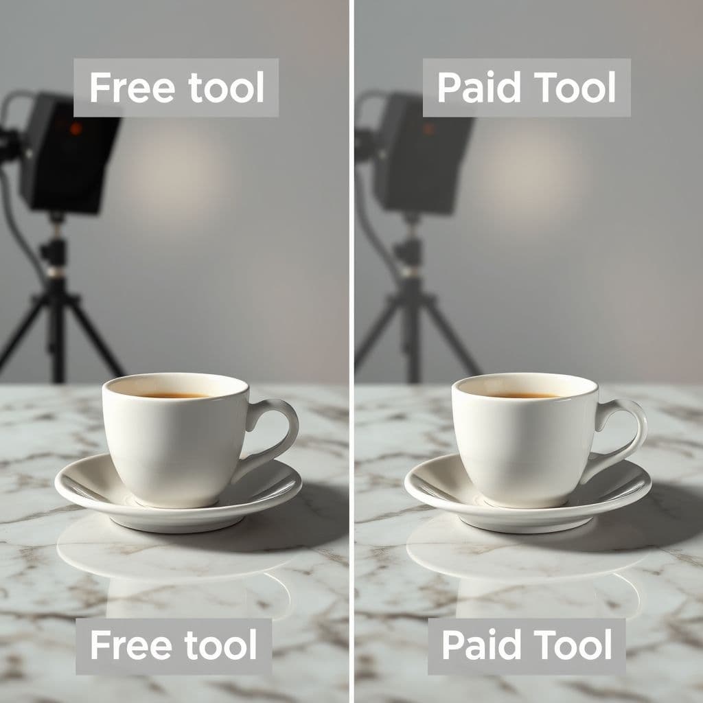 Comparación entre imágenes generadas por IA gratuitas y de pago