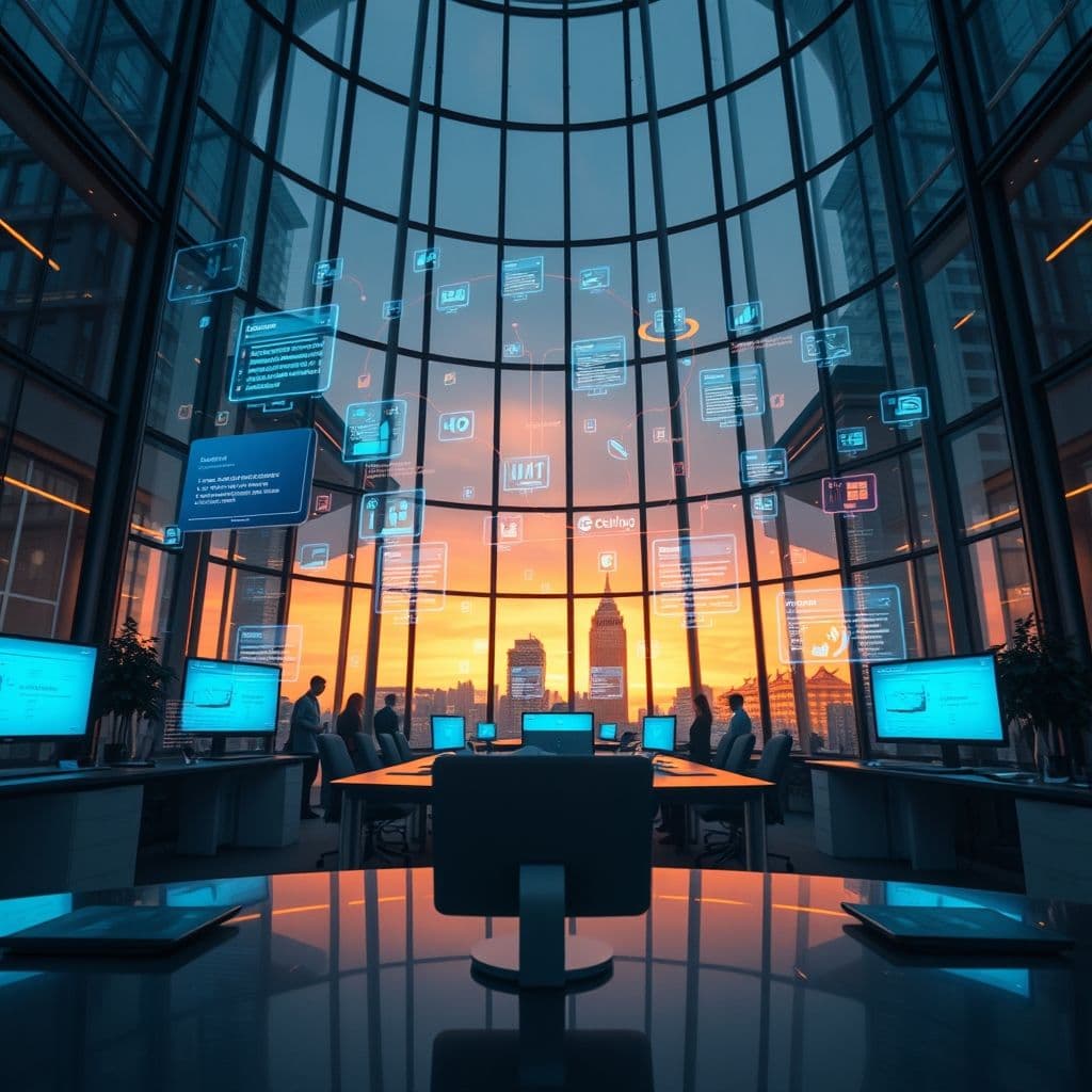 Interfaz de Proactor AI mostrando automatización de tareas durante reunión virtual