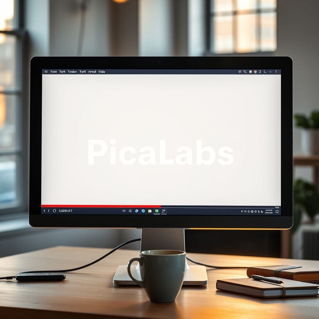 Interfaz de Picalabs convirtiendo texto en video animado