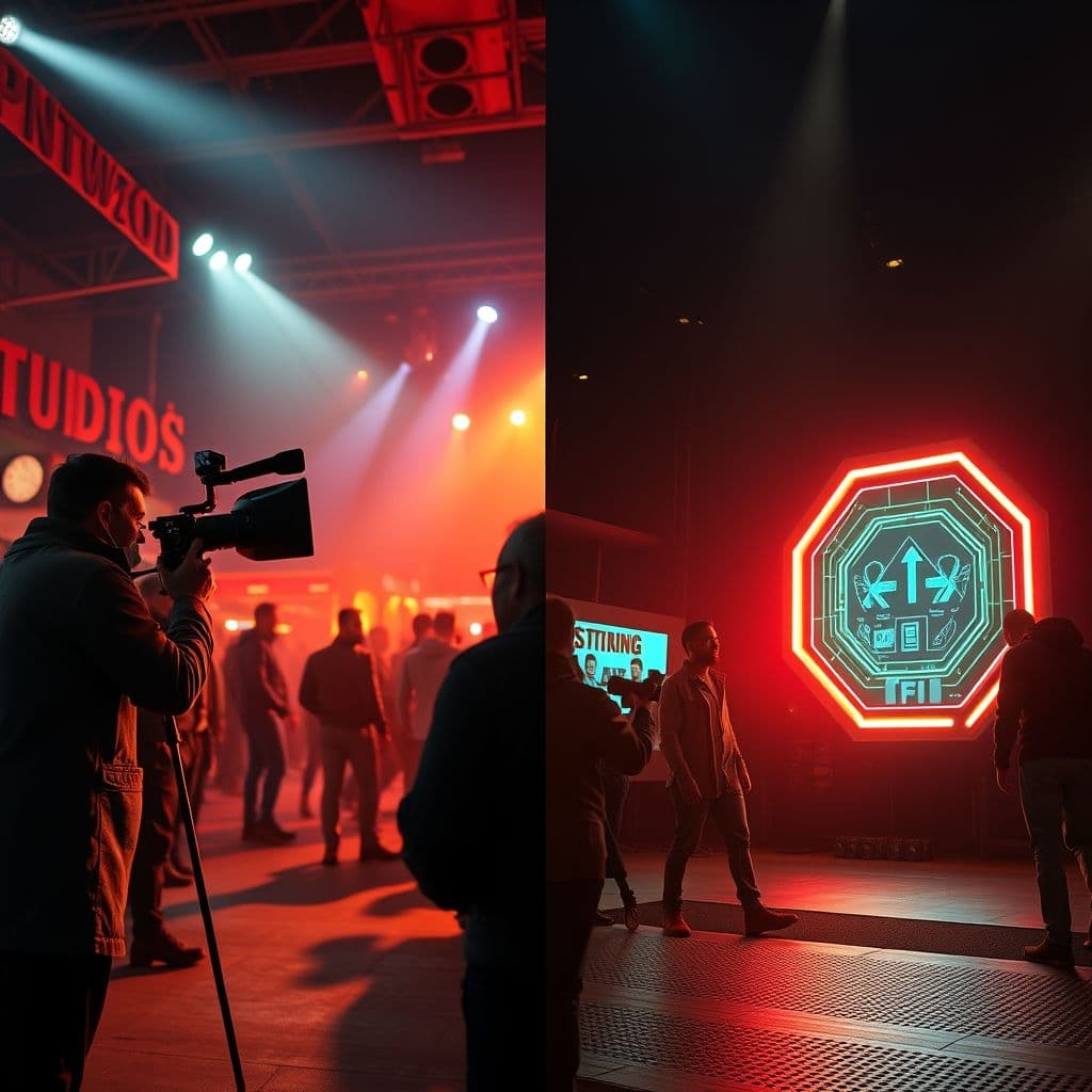 Comparación lado a lado entre videos generados por IA y filmaciones tradicionales