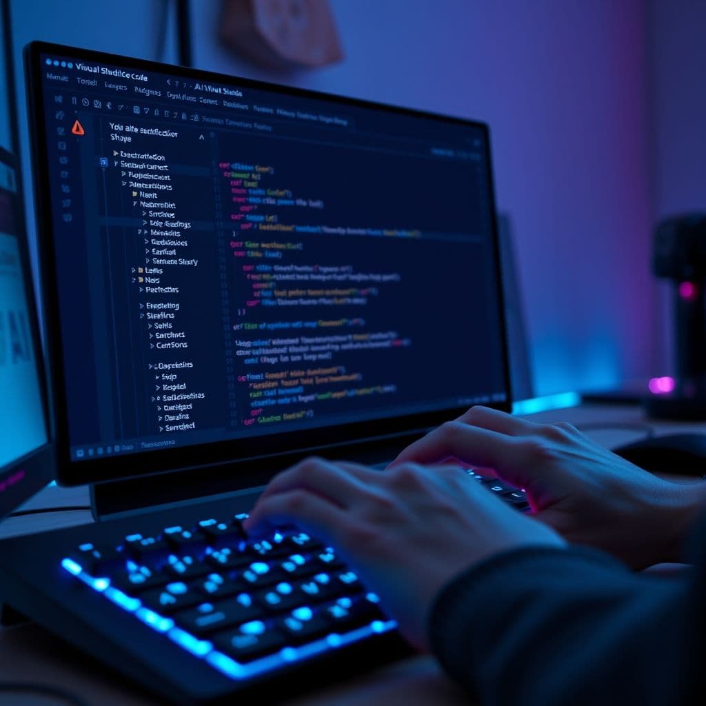Interfaz del editor Cursor con asistente de IA para programación