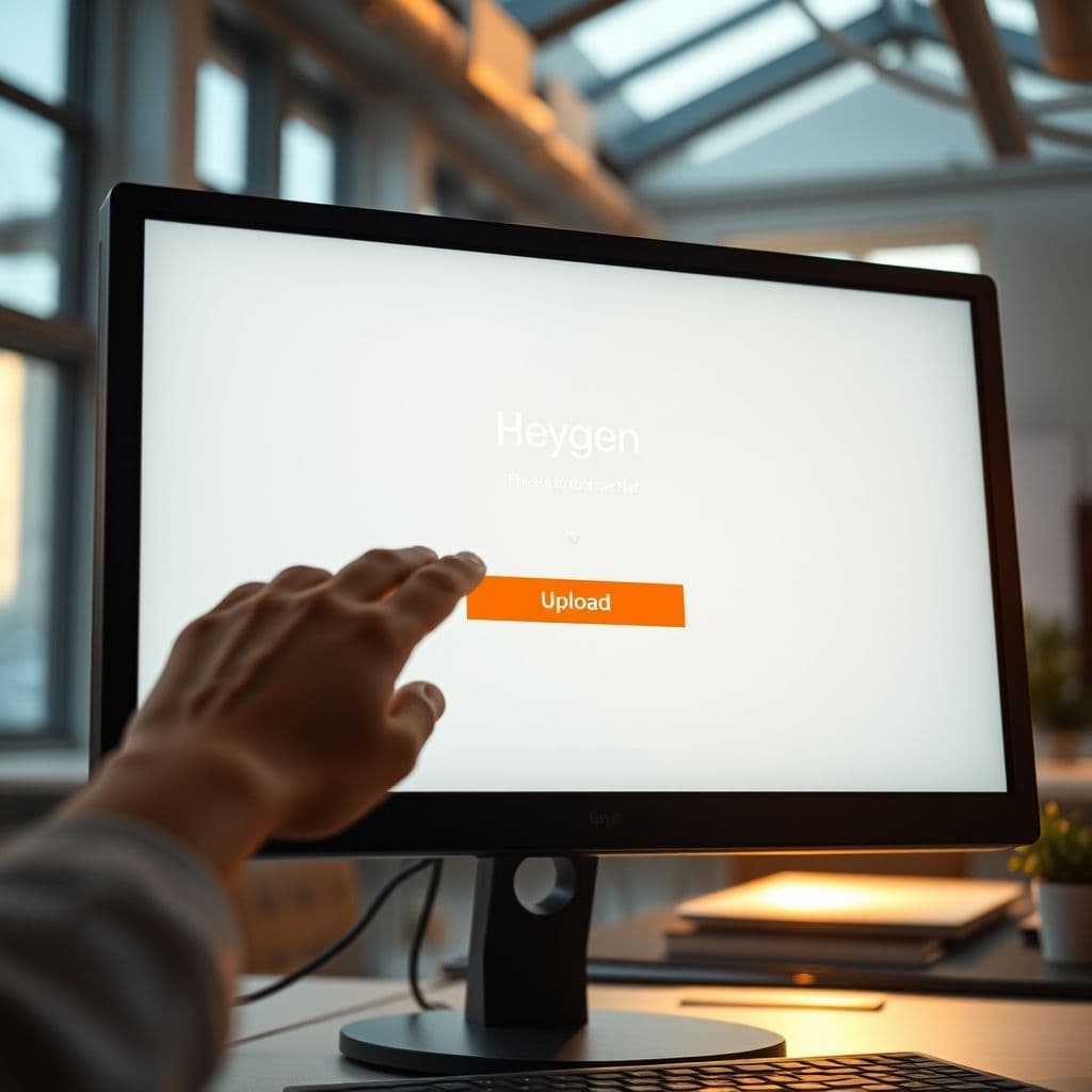 Proceso de selección de fotos para crear un avatar IA en Heygen