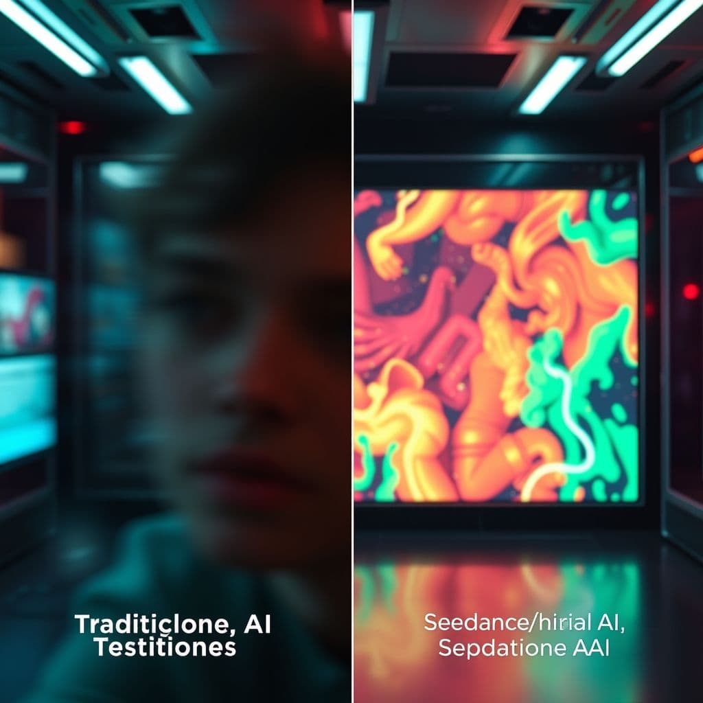 Comparativa visual entre videos generados por IA tradicionales y los nuevos modelos chinos Seedance y Hailuo AI