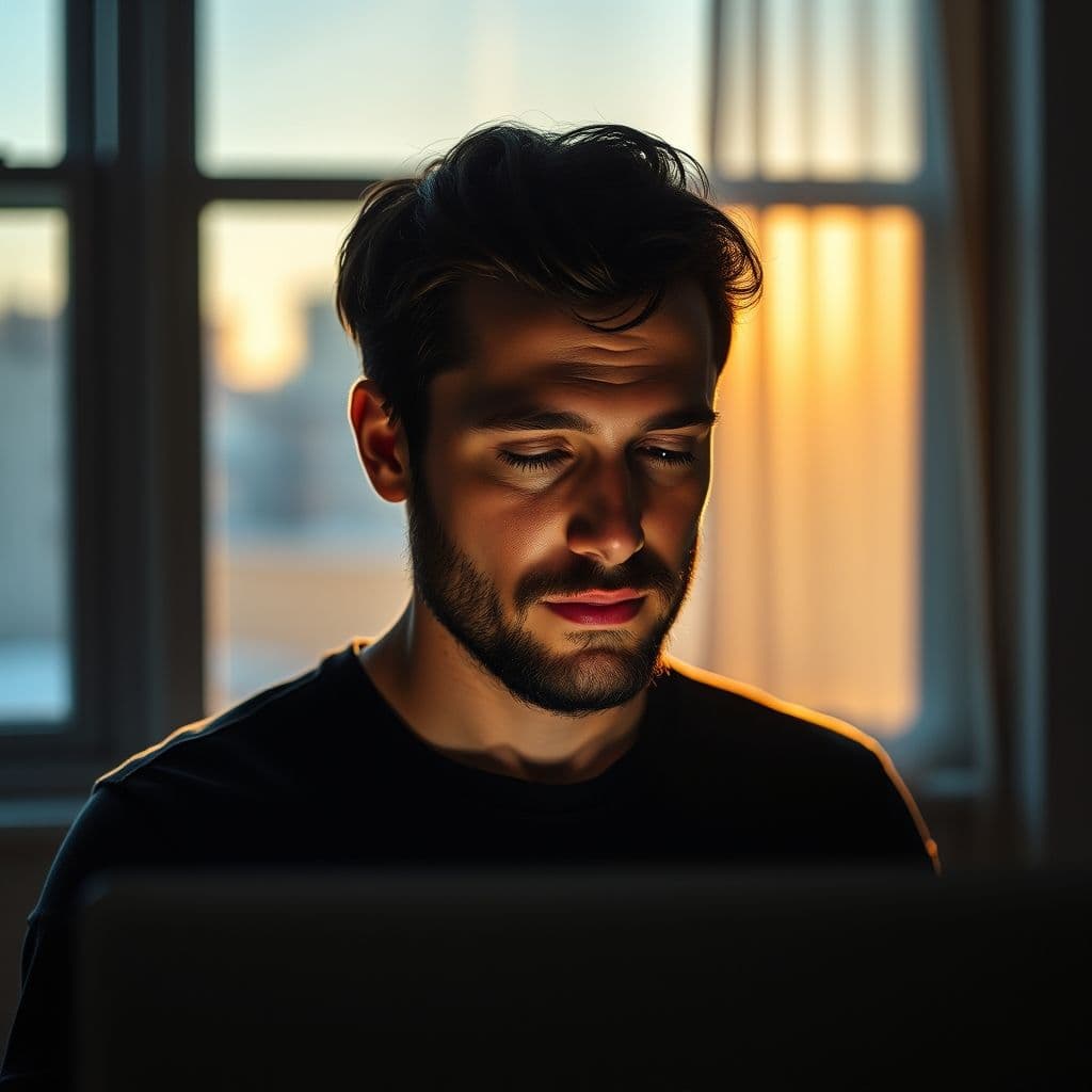 Herramienta de IA modificando expresión facial en retrato fotográfico