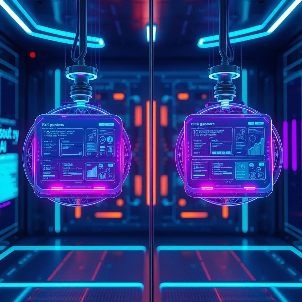 Comparación visual entre diferentes plataformas de IA no-code.