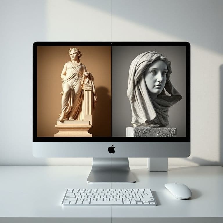 Comparación entre foto original y transformación 3D con IA