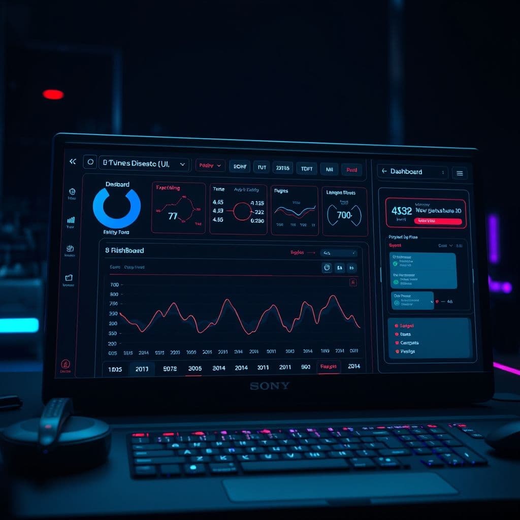 Interfaz generada por Stitch de Google mostrando un diseño limpio y profesional