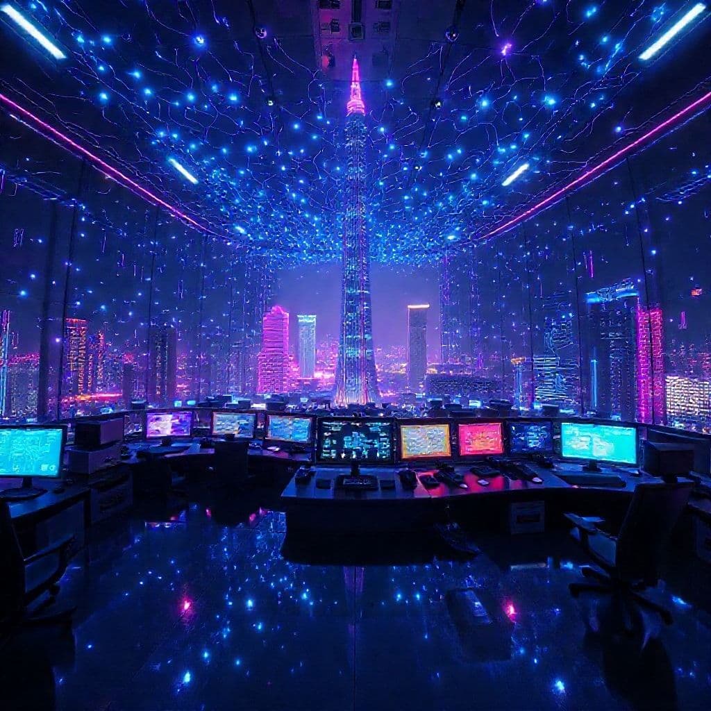 Interfaz de Flowith Neo mostrando integración con múltiples herramientas y dashboards en tiempo real