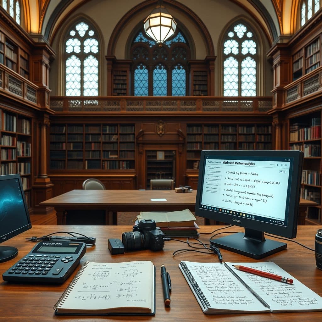 Interfaz de Wolfram Alpha resolviendo un problema matemático