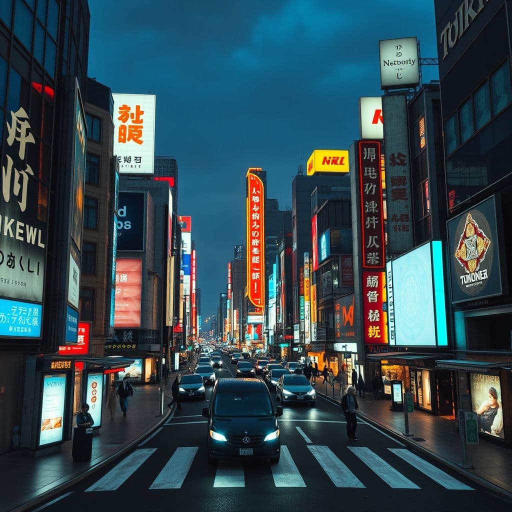 Imagen generada por IA mostrando un paisaje futurista creado con CDry