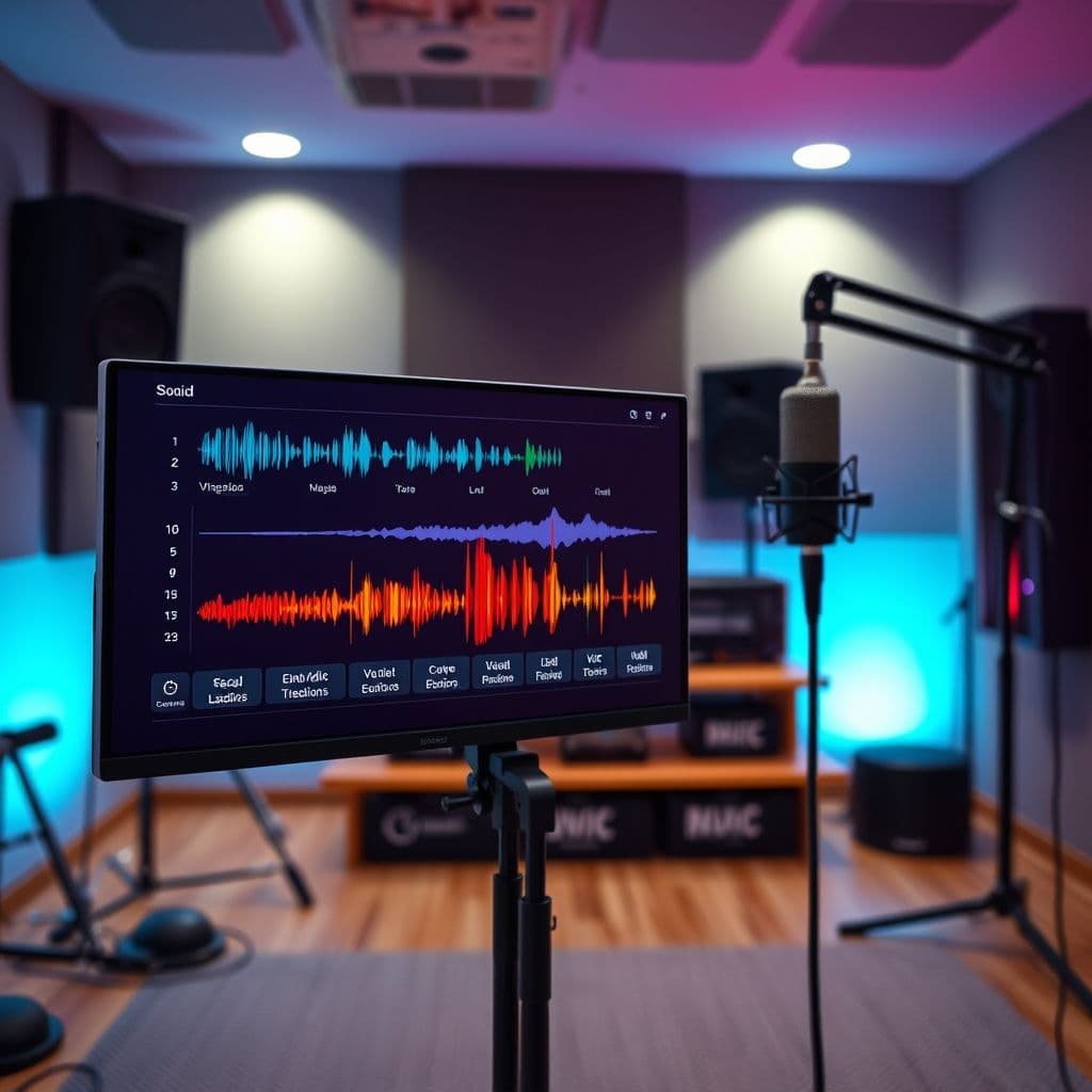 Interfaz de Eleven Labs mostrando opciones de generación de voz en múltiples idiomas