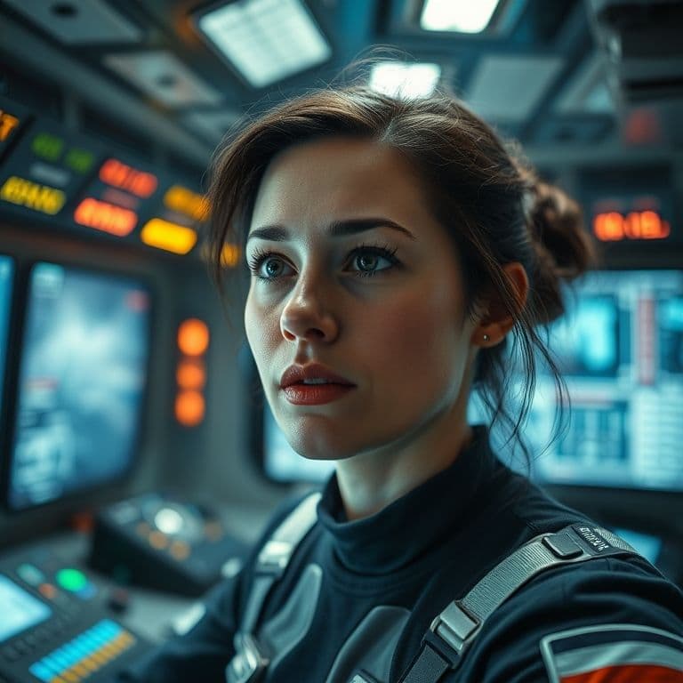 Personaje generado por IA en CapCut mostrando sincronización labial perfecta en escena de diálogo