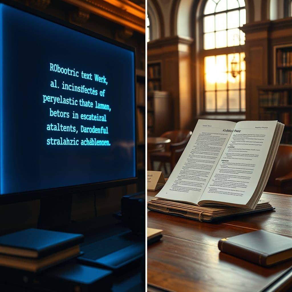 Comparación entre texto generado por ChatGPT y Orbit e IAI