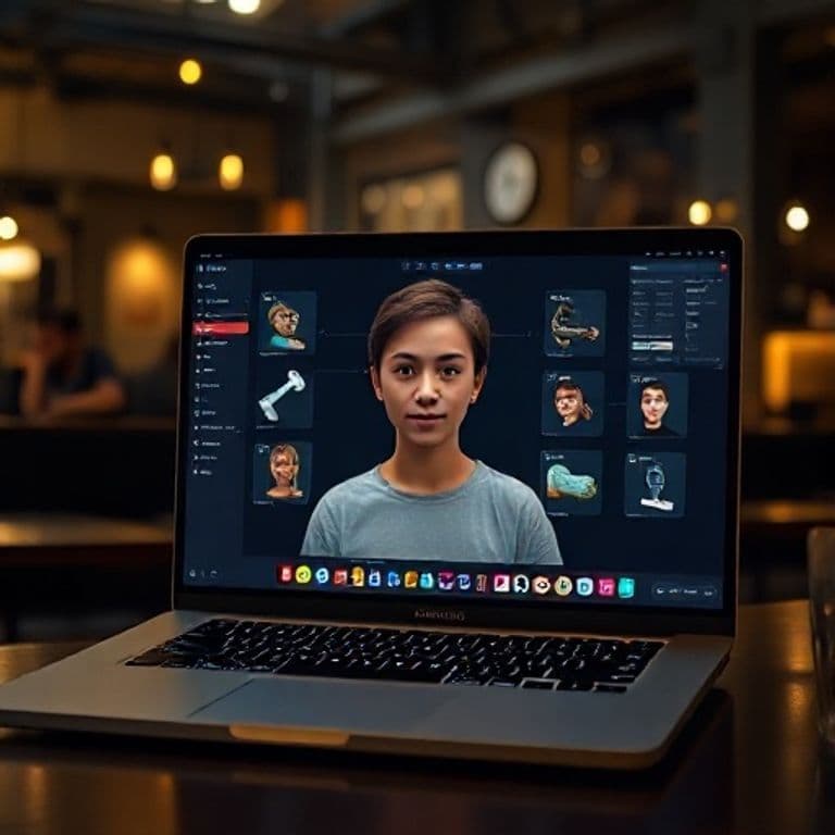 Interfaz de Product Avatar mostrando el proceso de creación de influencers virtuales