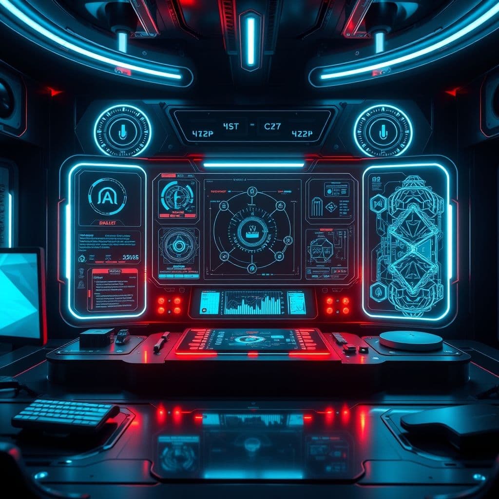 Interfaz moderna de ChatLLM mostrando opciones de texto, imagen y video generado por IA