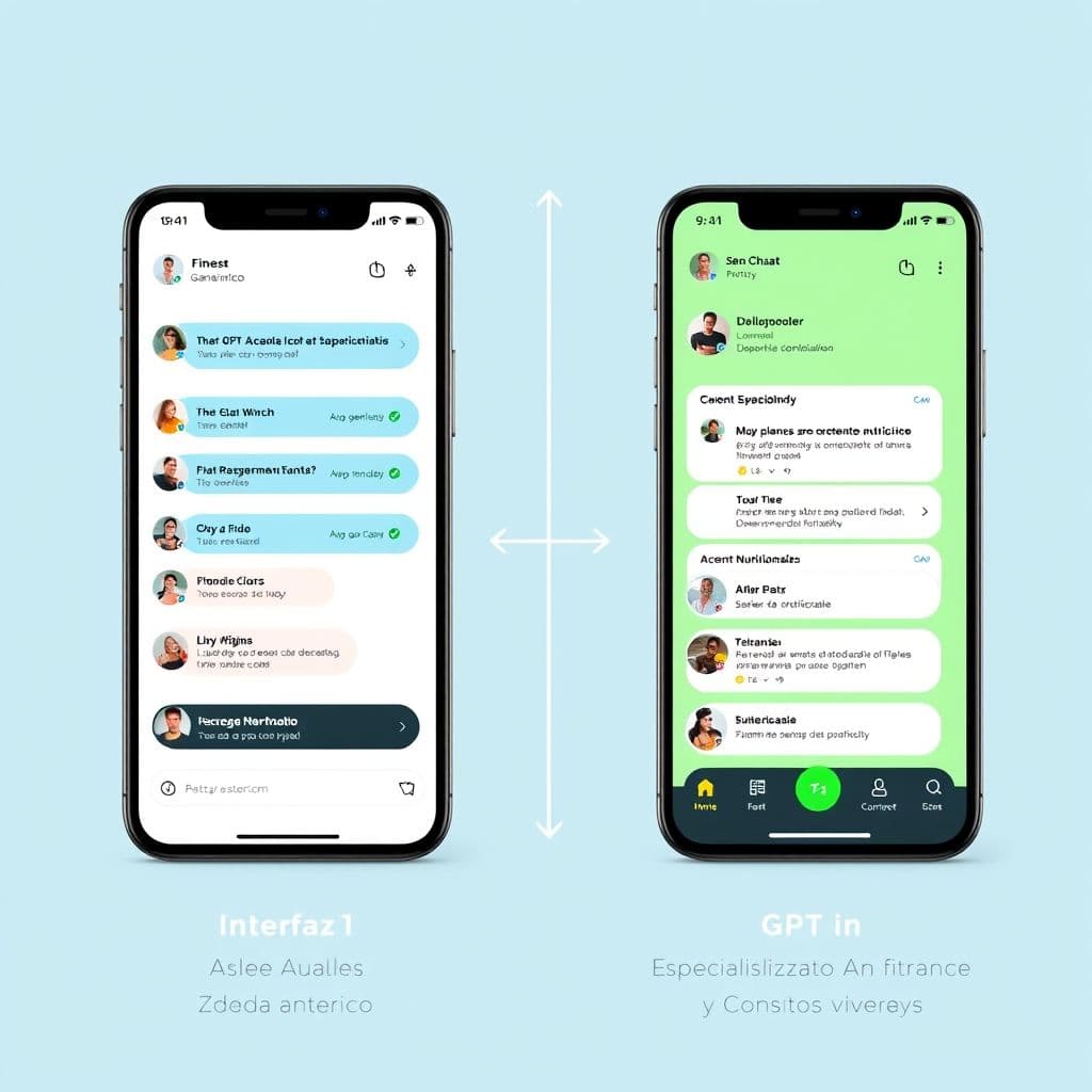 Comparación visual entre ChatGPT general y un GPT personalizado