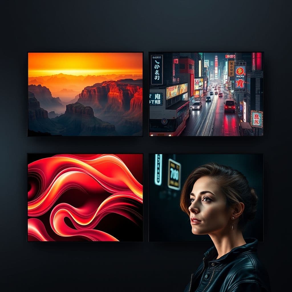 Ejemplo de videos generados por IA con diferentes estilos visuales