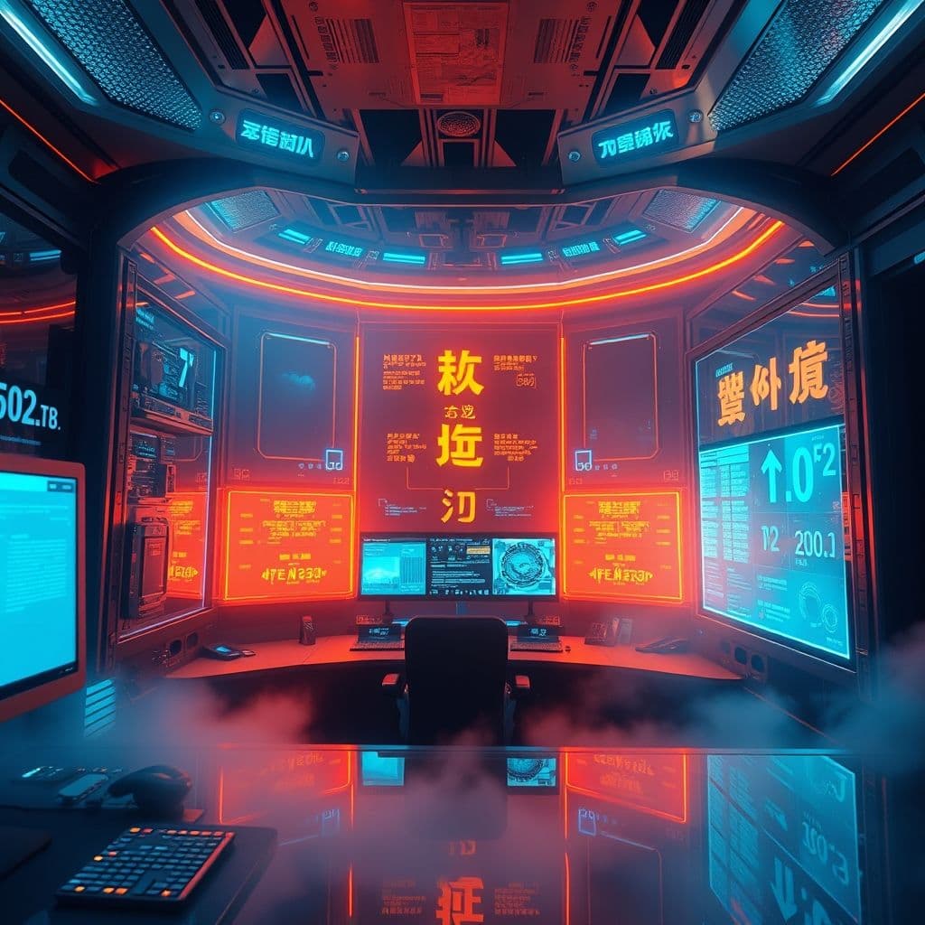 Interfaz de Kimi AI mostrando conversación en español con fondo futurista