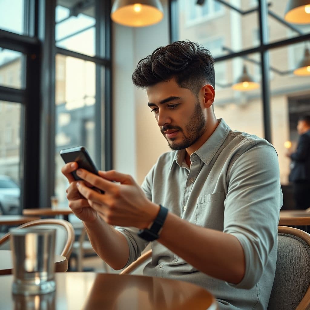 Persona usando Luma Labs Dream Machine en su teléfono