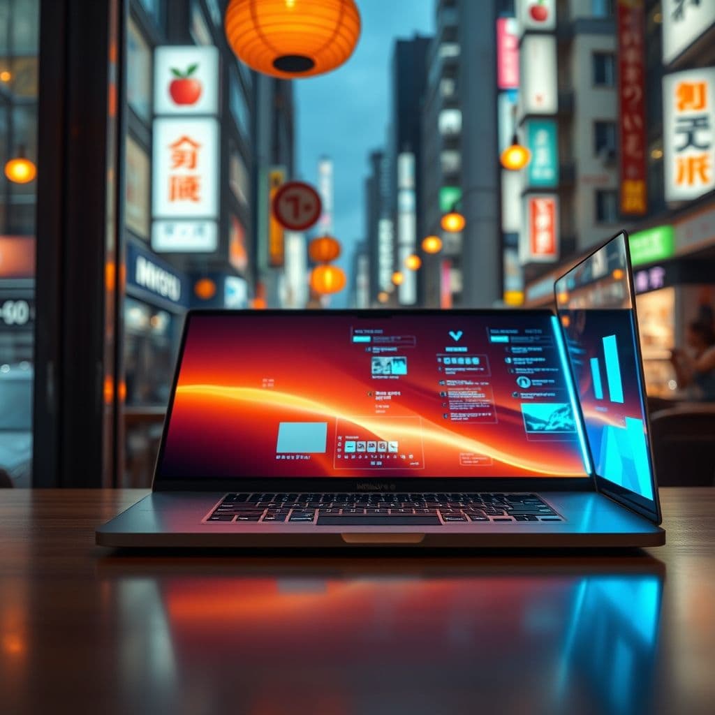 Interfaz futurista de Kluili mostrando sugerencias durante una reunión virtual