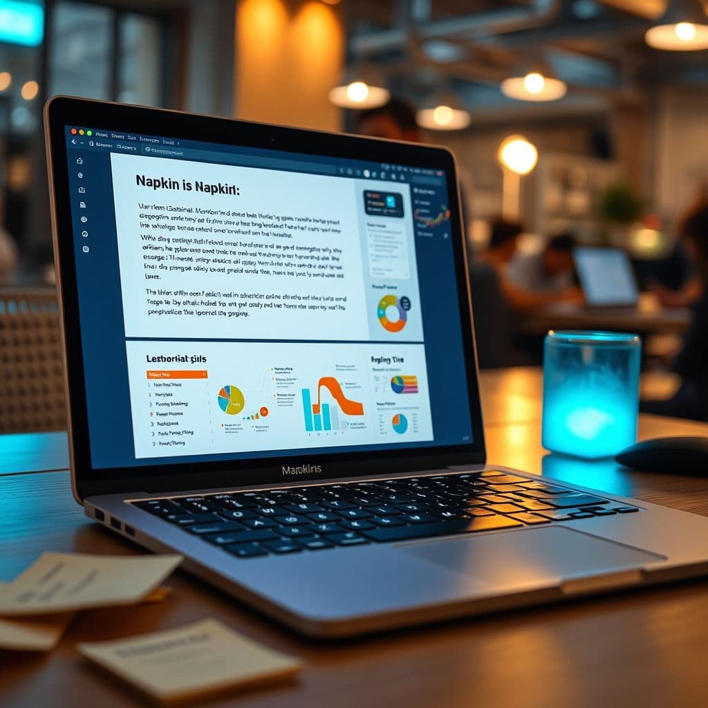 Proceso de transformación de texto a gráfico en Napkin