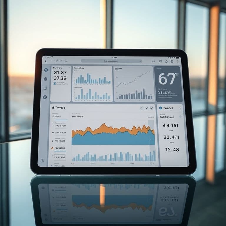 Dashboard mostrando métricas mejoradas gracias a automatizaciones con IA