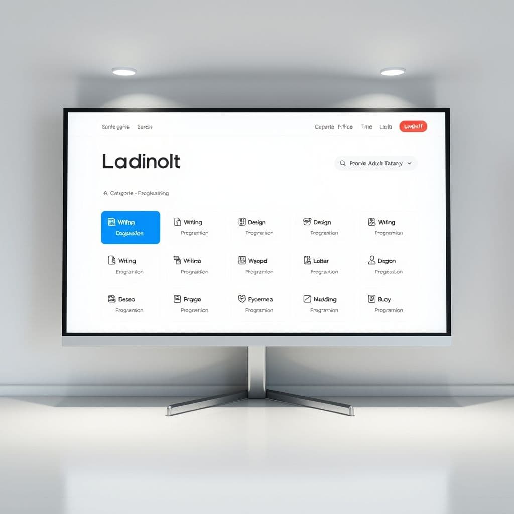 Ejemplo de categorías de herramientas en LadinoIT.