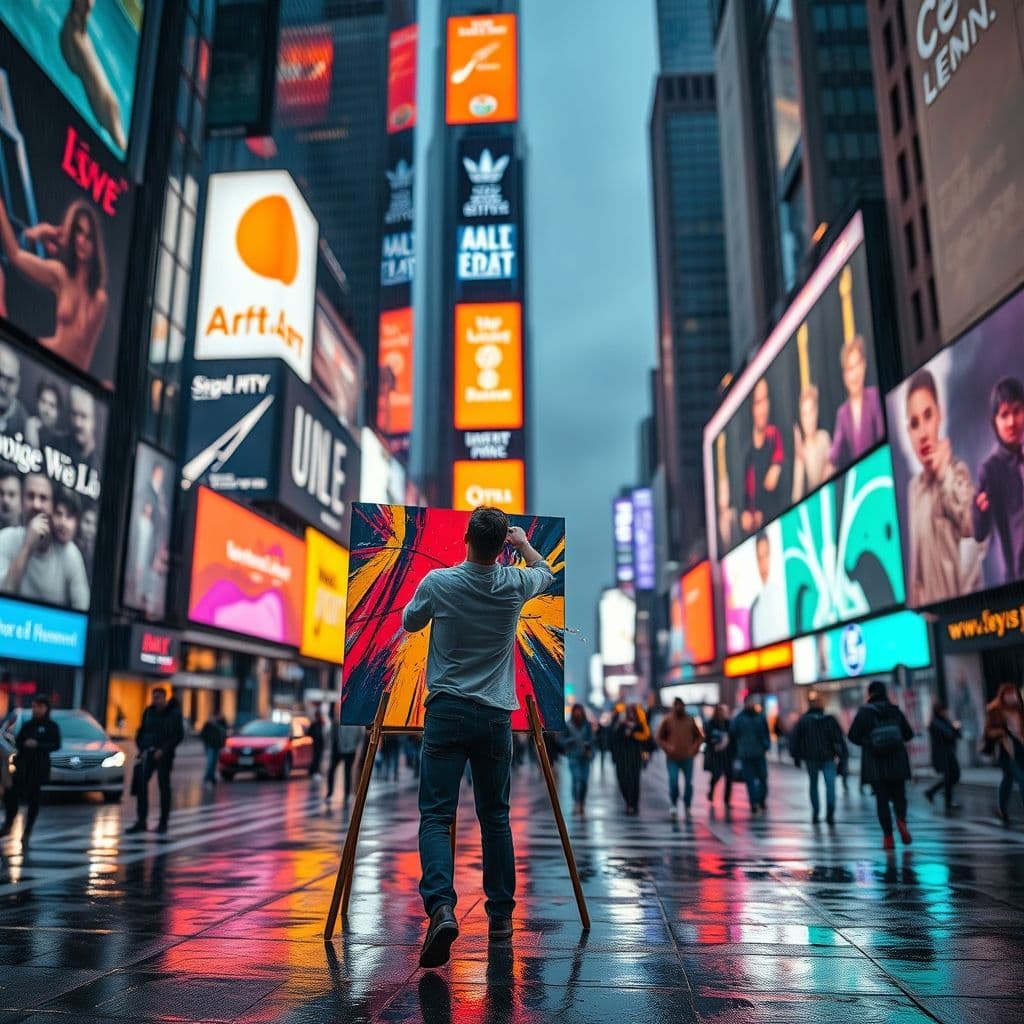 Persona pintando en un video con Hyper 2.0