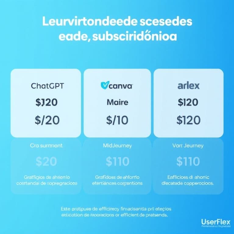 Comparación visual de costos entre suscripciones individuales y UserFlex