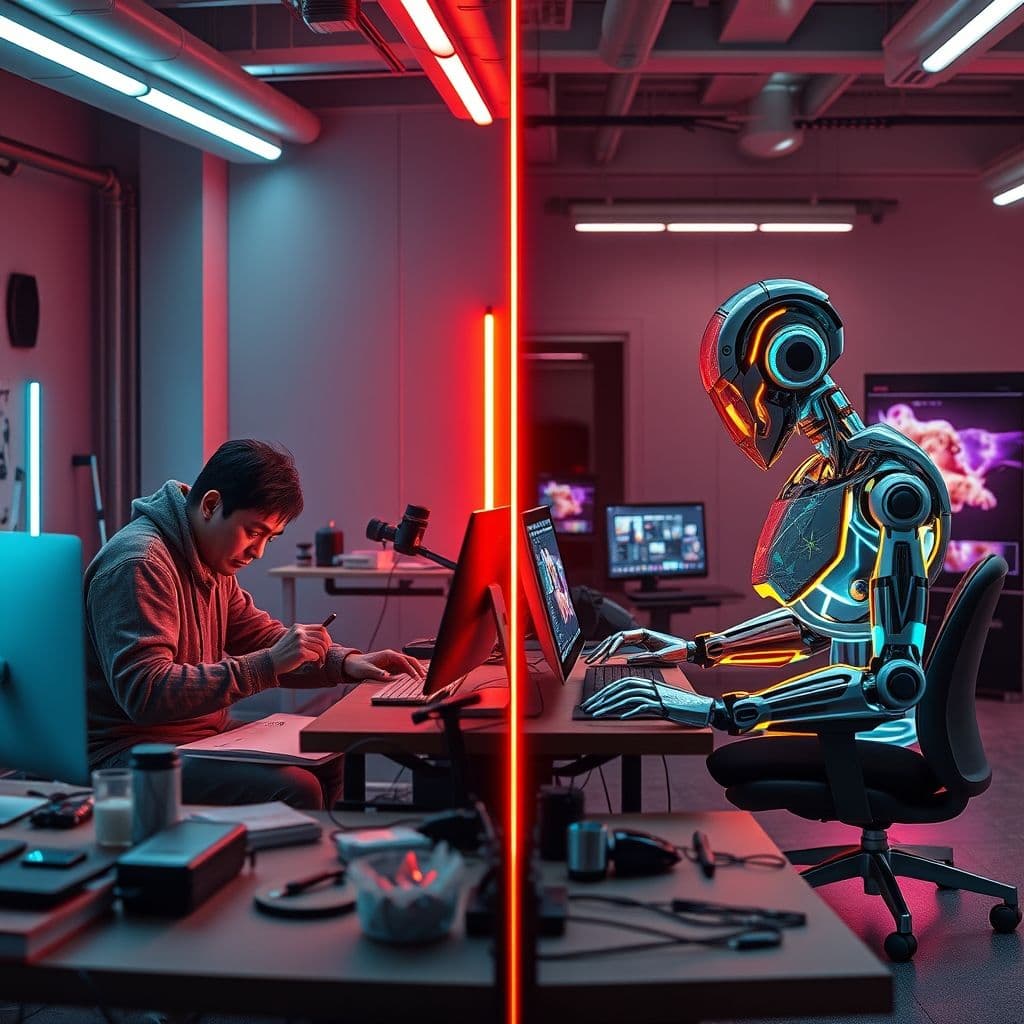 Comparativa entre imágenes generadas por IA y diseño tradicional