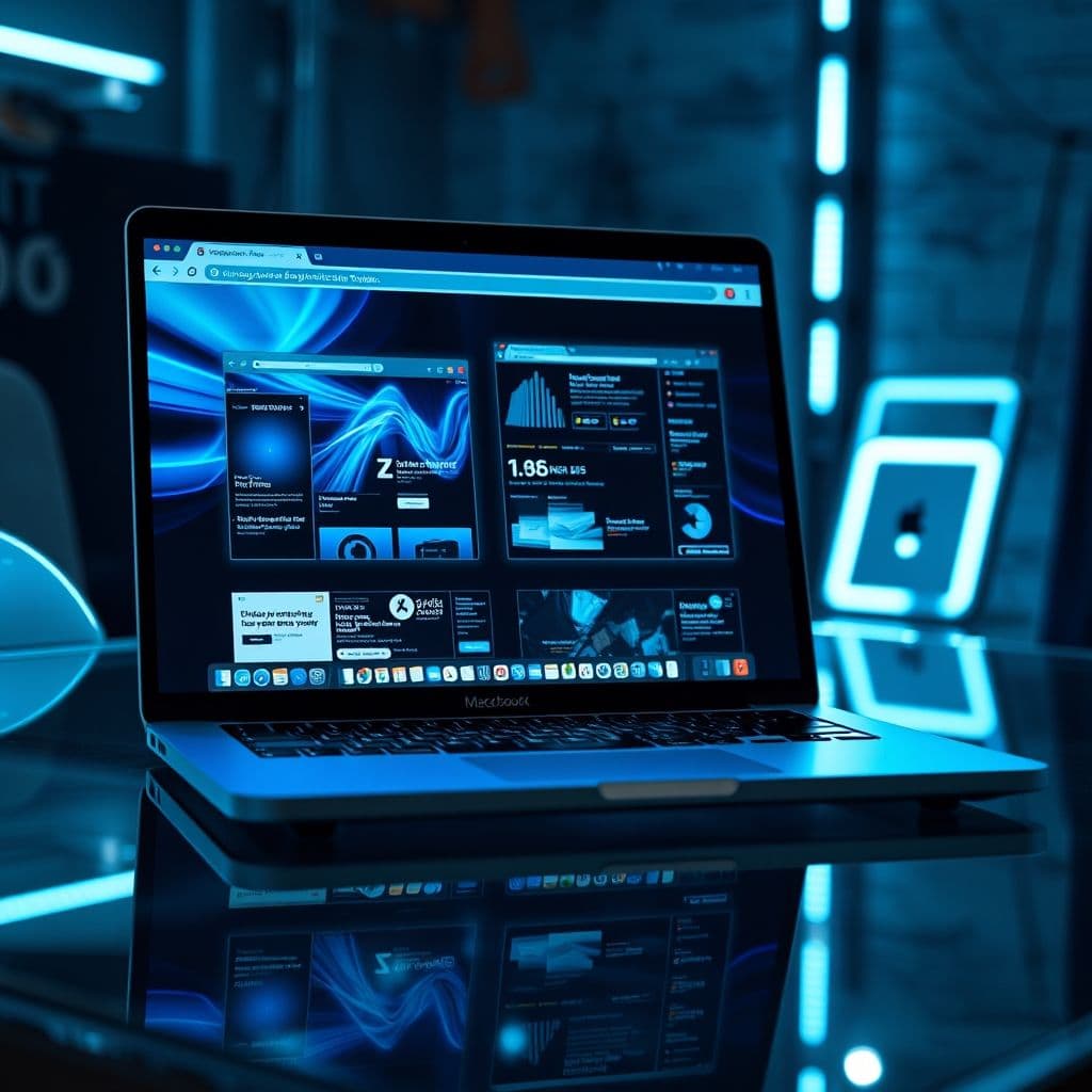 Imagen de un ordenador mostrando varios sitios web secretos en pestañas diferentes.