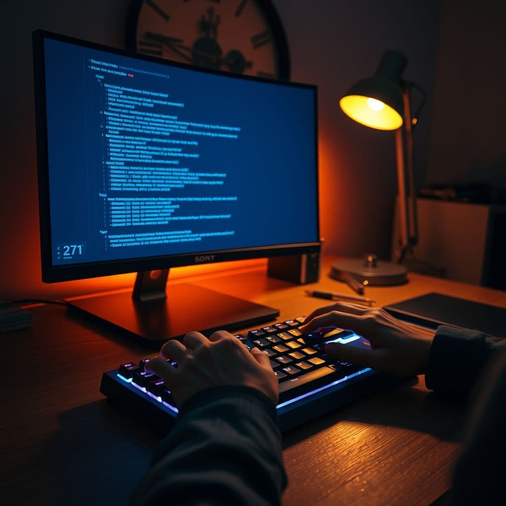 Pantalla de ChatGPT mostrando la generación de un guion distópico.