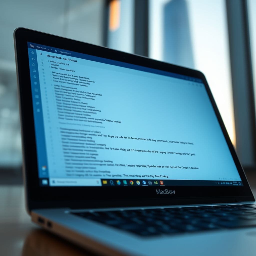 Herramienta de detección de IA mostrando análisis de texto en pantalla de computadora