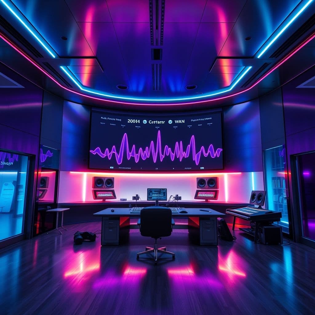 Interfaz de herramienta IA para separar voces e instrumentales de canciones