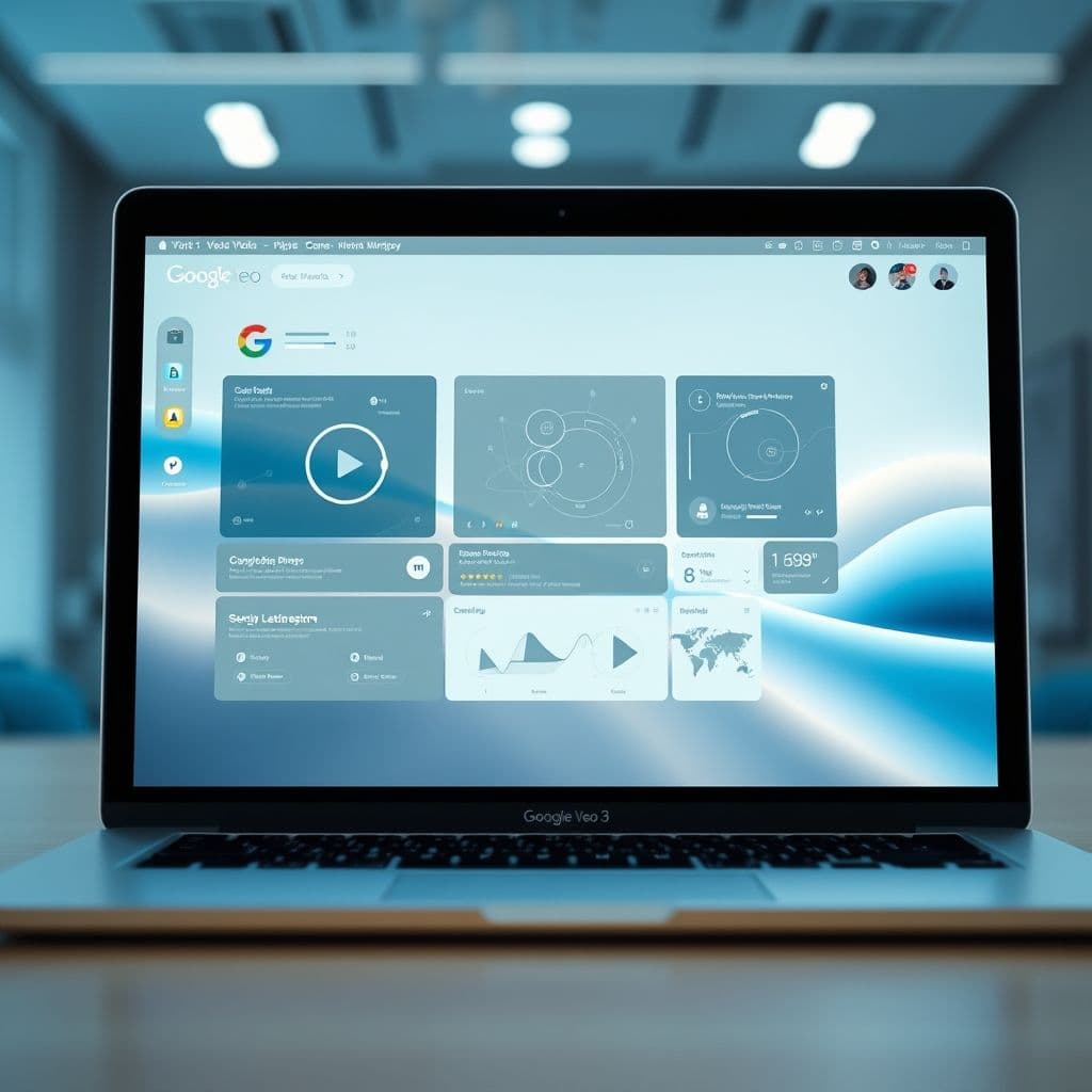 Interfaz de Google Veo 3 generando videos con inteligencia artificial