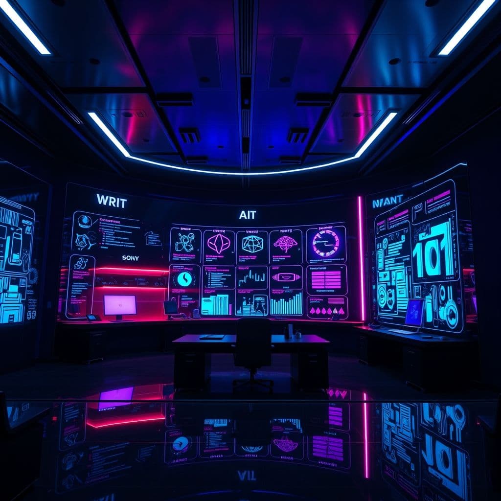 Interfaz moderna de herramientas de IA en LadinoIT con categorías destacadas.