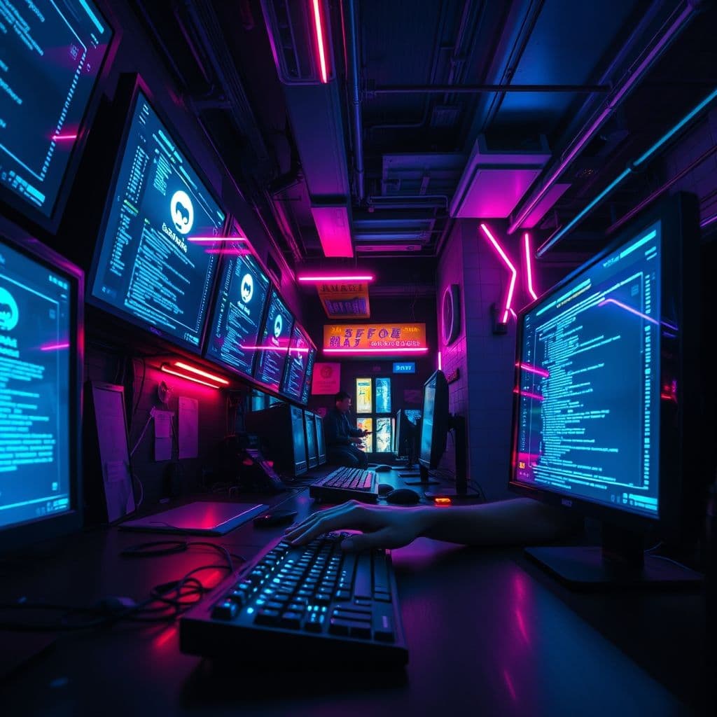 Repositorio GitHub con prompts secretos de IA filtrados en pantalla de ordenador