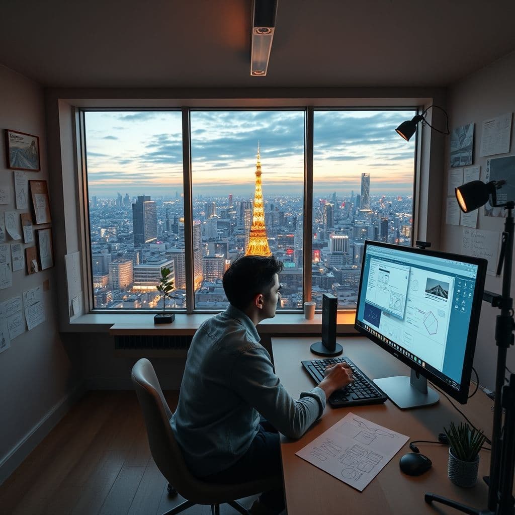 Interfaz de Leonardo mostrando el proceso de generación de imágenes con IA