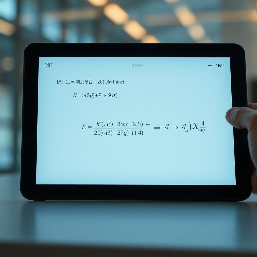 Pantalla de una herramienta de IA resolviendo una ecuación matemática con explicaciones detalladas.