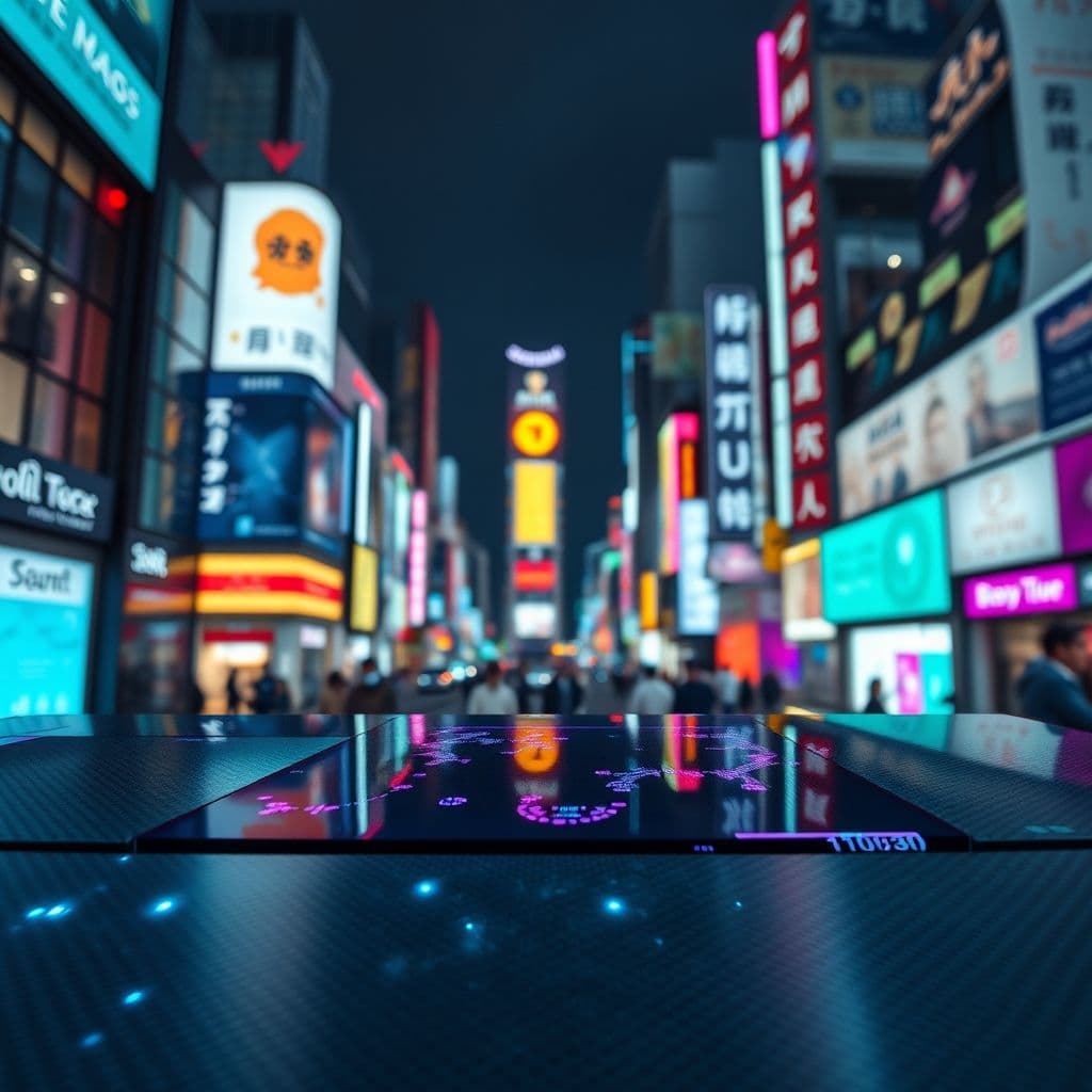 Interfaz futurista de Nim Video mostrando la creación automática de un video con IA