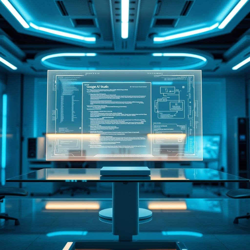 Google AI Studio interfaz mostrando capacidades avanzadas de inteligencia artificial